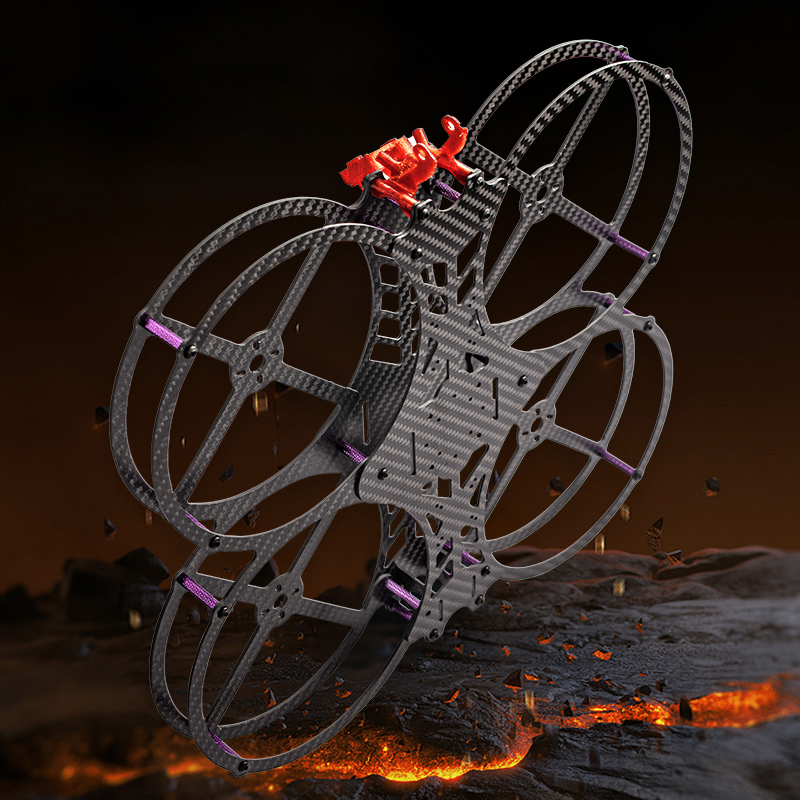 Drone Frame 5 Inch - Flyroun 5 インチカーボンファイバー FPV レーシングフレームキット RC