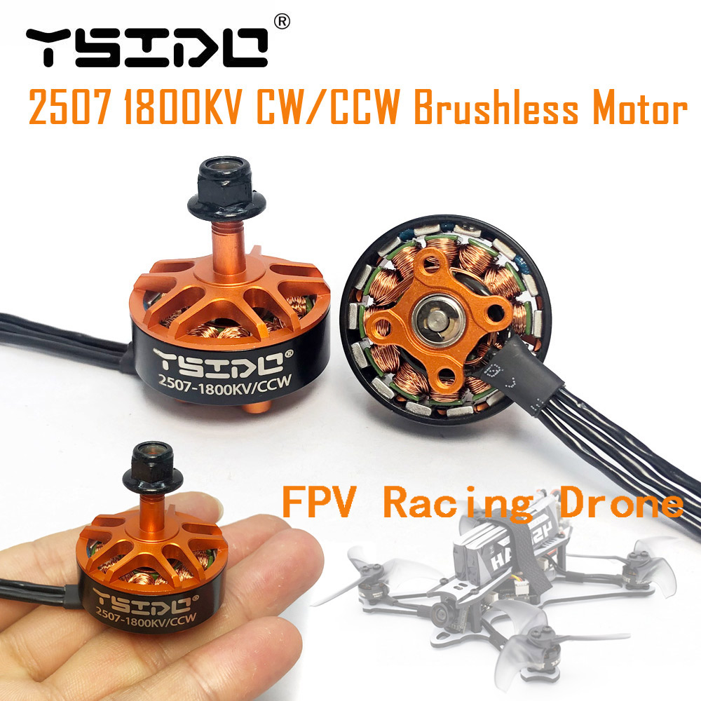 Drone Reaper Rc - Ysido-リモートコントロールカー用ブラシレスモーター,2507 1800kv,3-6s,5インチ,250ドローン,eachine,tyro129,fpv,レーシングマルチローター,パーツ