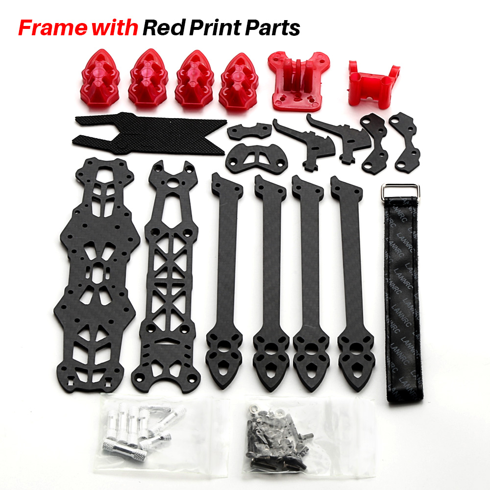 Drone Frame 5 Inch - Mark4 5インチFPVレーシングドローンフレーム225mm、5mmアーム、3Kカーボンファイバー、5インチFPVフリースタイルRCレーシングドローン（プリントパーツ付き）