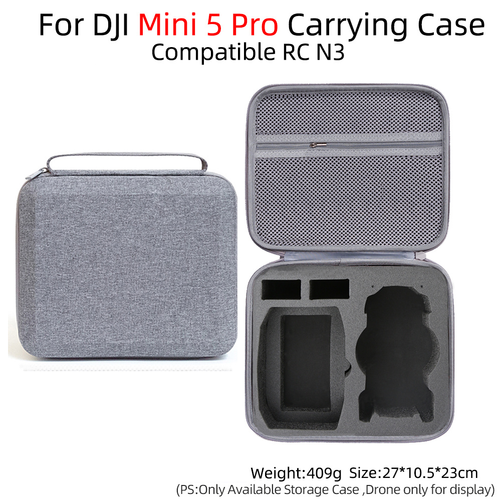 Drone Rc N3 - DJI Mini 5 Pro RC-N3 リモコン収納バッグキャリングケーストラベルボックス多用途コンボ傷防止ハンドバッグアクセサリー