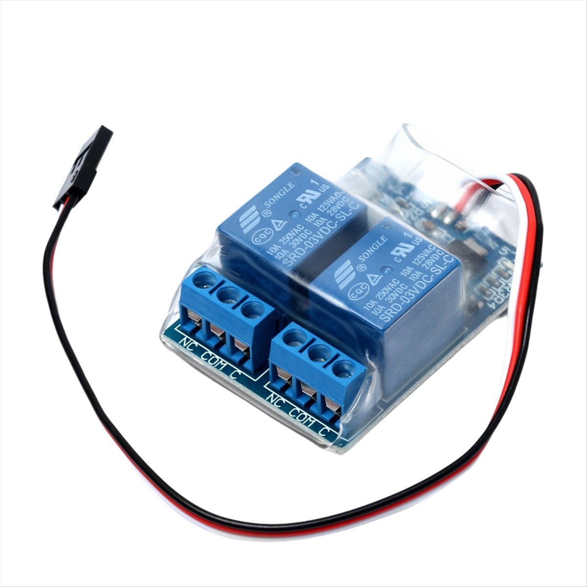 Drone Two Rc Way - TCE 5V 10A 2チャンネル産業用PWMリレーモジュール、フォトカプラ付き2ウェイ電子スイッチコントローラー、RC飛行機ドローン用