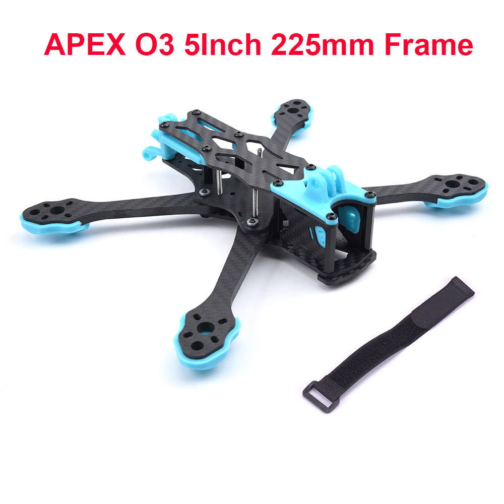 Drone Frame 5 Inch - カーボンファイバードローンfpv,5インチ,225mm,225mm,メガネ用5.5mmアーム付きキット,o3 fpv,フリースタイルrc,新品