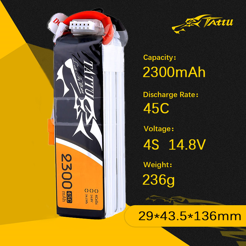アップグレード TATTU 2300mAh 4S 14.8V - Drone Zll Rc のレビューと価格