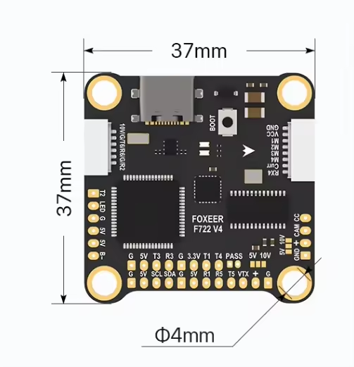 Foxeer F722 V4 MPU6000 FC 8S デ - Drone Rc V4 のレビューと価格