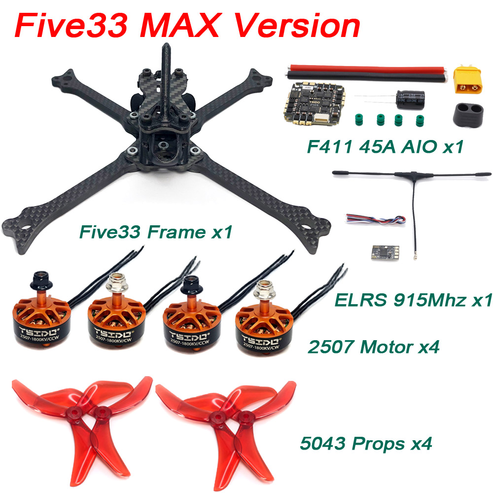 YSIDO Five33 5インチレーシングフレーム 250 - Drone Frame 5 Inch のレビューと価格