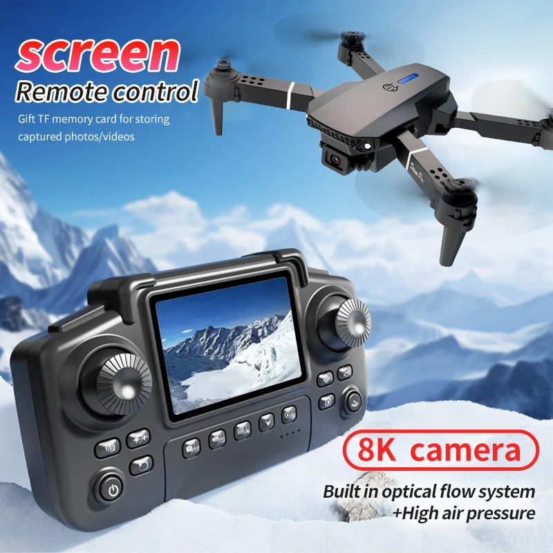 プロフェッショナル E88 プロドローン スクリーン付き 8 - Drone Rc Pro のレビューと価格