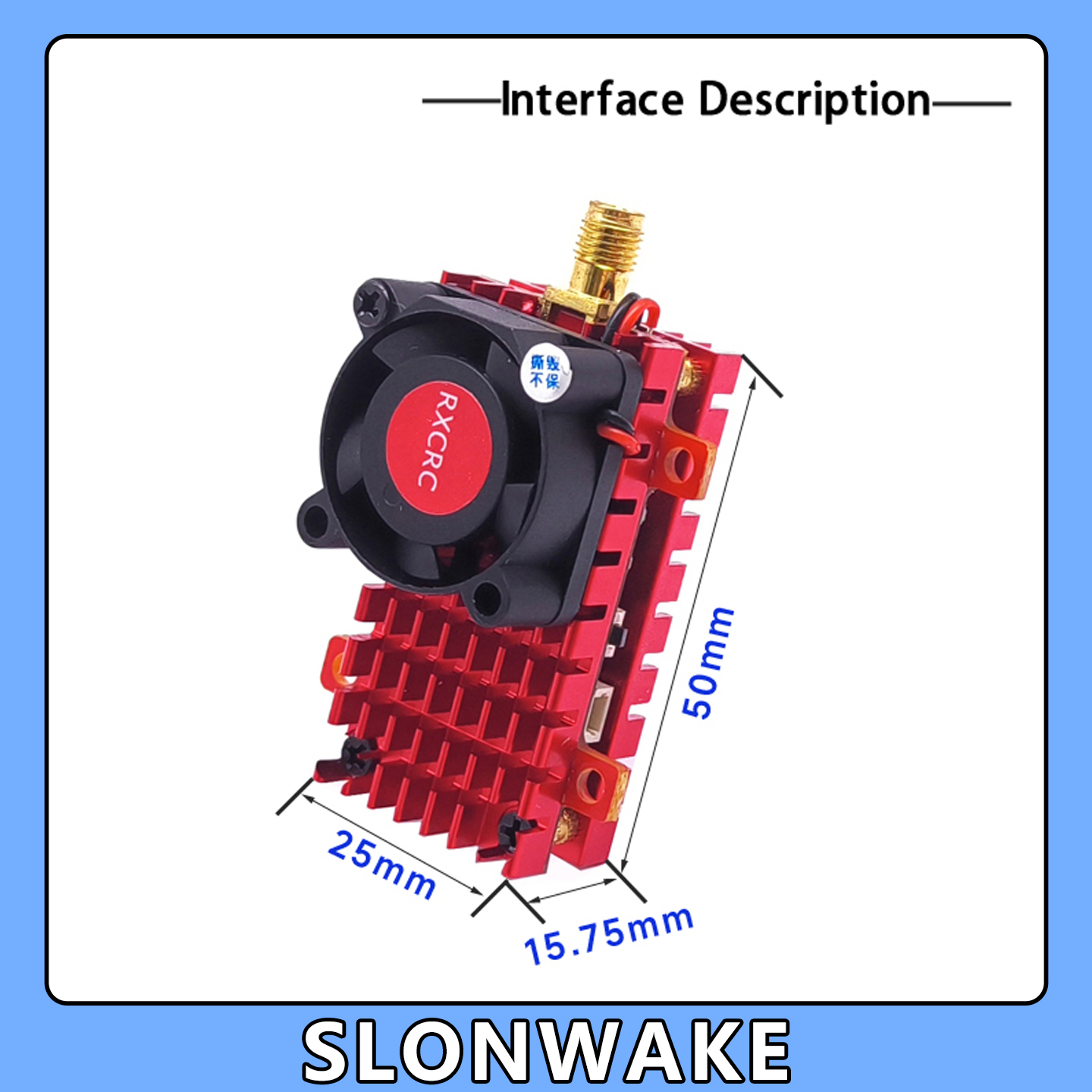 SLONWAKE 5.8G 2W VTX FPV 1800T - Drone Rc Camera のレビューと価格