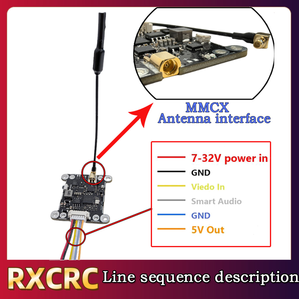 RXCRC 5.8G モジュール 48CH 1.6W VTX - Drone Rc Camera のレビューと価格