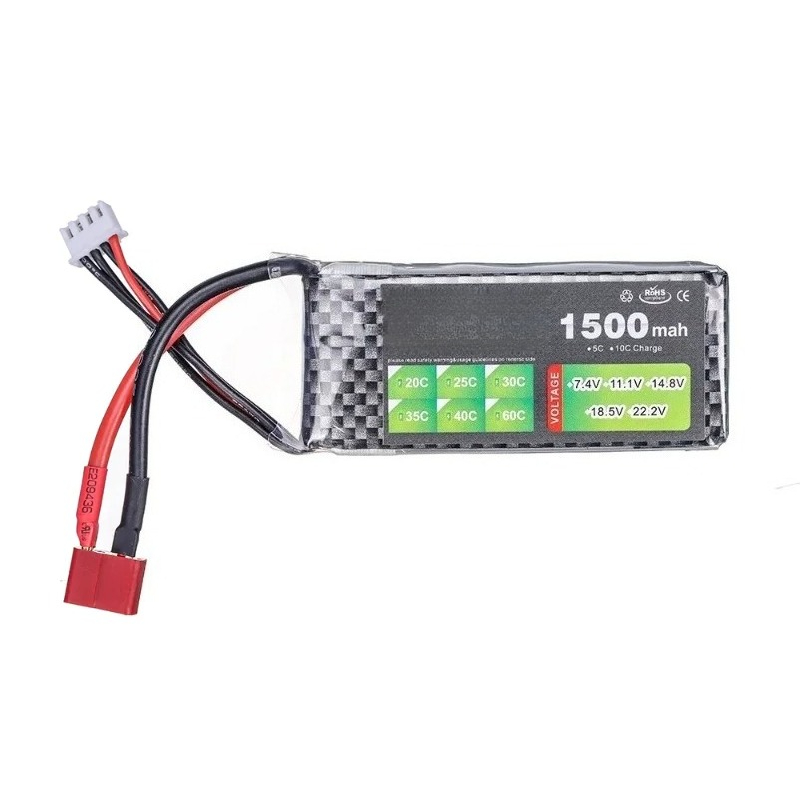 RC おもちゃ用 7.4V 1500mAh 35C LiPo - Drone Zll Rc のレビューと価格