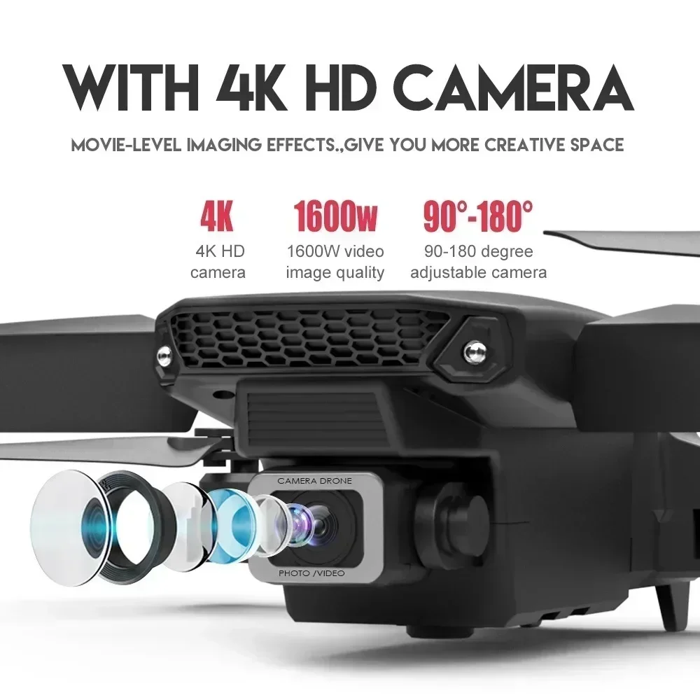 折りたたみ式クワッドコプター,e88プロ広角fpv,wifi - Drone Rc Pro のレビューと価格