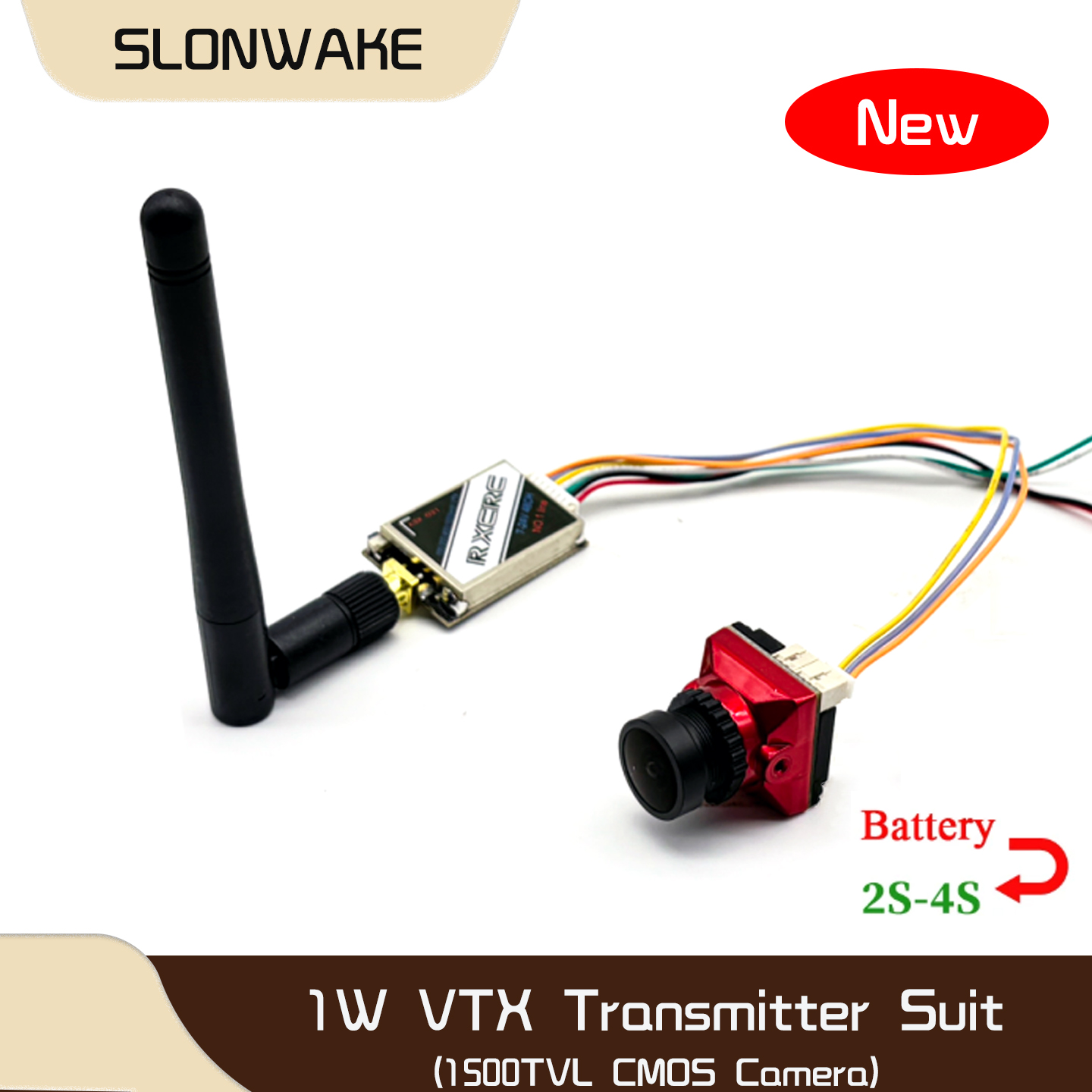SLONWAKE 5.8G 48CH 1W VTX 100/ - Drone Rc Camera のレビューと価格