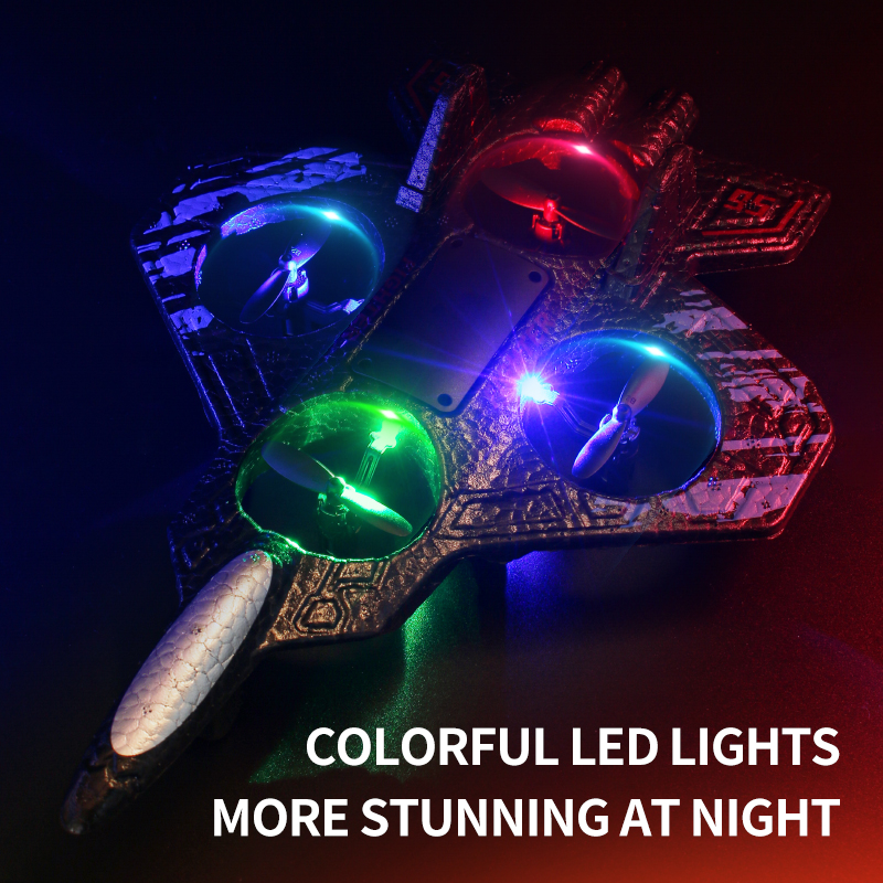 LEDカラフルライト搭載の航空機模型、2.4Gリモコン戦闘機 - Drone Aircraft Jjrc のレビューと価格