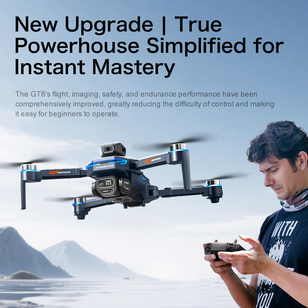 新型GT8 RCドローン、1080P広角8Kプロフェッショナ - Drone Rc Price のレビューと価格