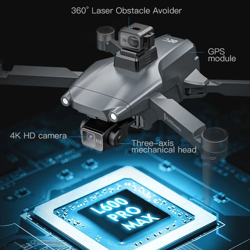 L600 プロマックス GPS ドローンプロフェッショナル  - Drone Rc Pro のレビューと価格