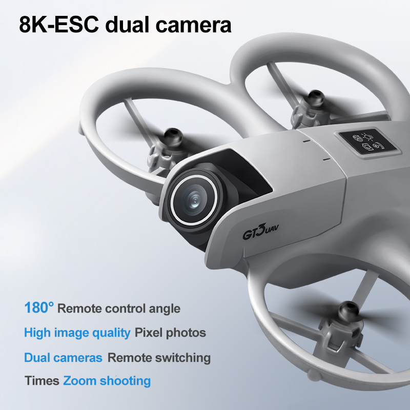 新型 GT3 スクリーン搭載ミニドローン 8K HD カメラ - Drone Rc Camera のレビューと価格