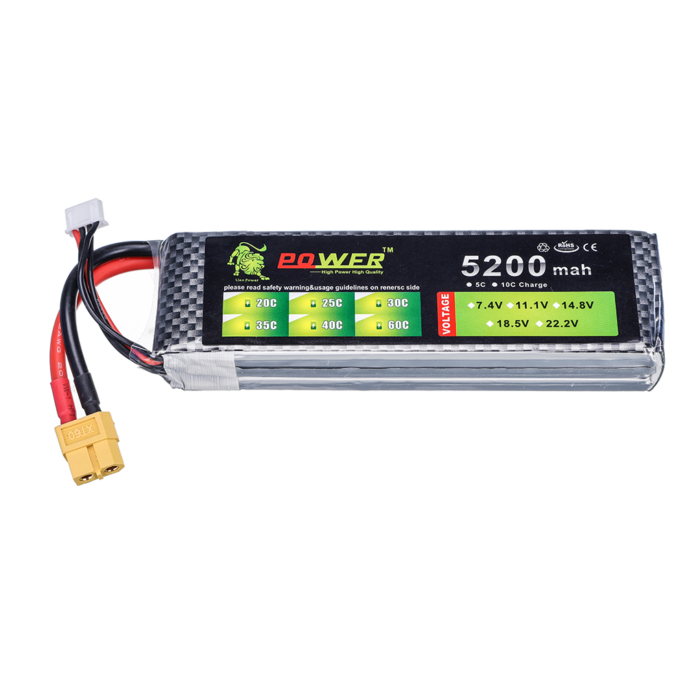 3S 5200mAh 11.1V 60C リポバッテリー R - Drone Zll Rc のレビューと価格