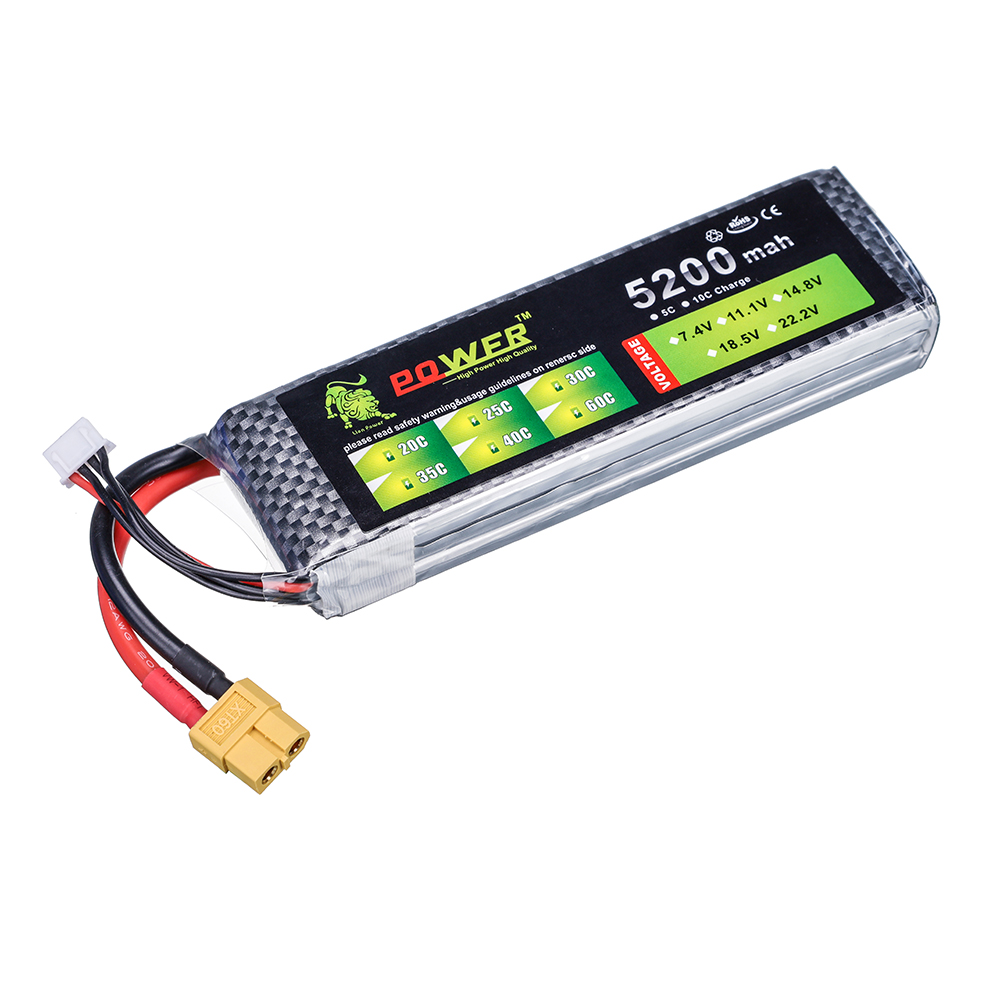 3S 5200mAh 11.1V 60C リポバッテリー R - Drone Zll Rc のレビューと価格